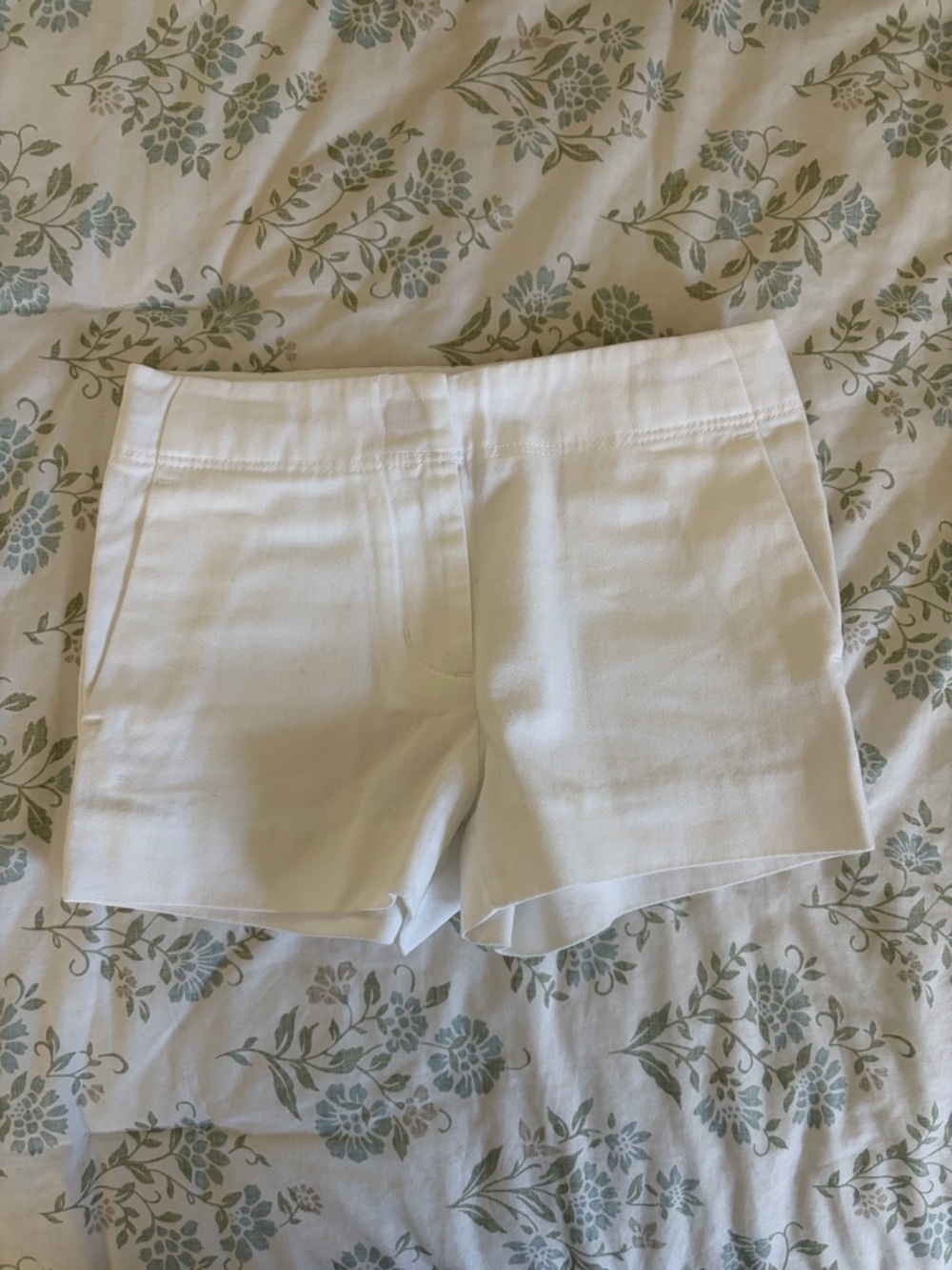 Crewcuts White High-Rise Tailored Shorts